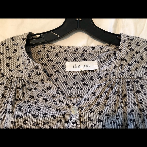 Floral cotton blouse, sustainable brand - Picture 3 of 6